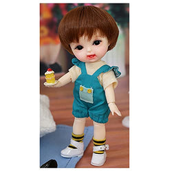 SFLCYGGL Best Gift for Doll Lovers, Casual Mini Bjd Doll Clothes 1/8, Suspender Shorts Short Sleeve Set