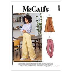 McCall's Misses' Cargo Pants Sewing Pattern Kit, Code M8206, Sizes 16-18-20-22-24, Multicolor
