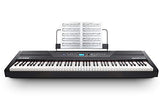 Alesis Recital Pro |  Digital Piano / Keyboard with 88 Hammer Action Keys, 12 Premium Voices, 20W Built in Speakers, Headphone Output & Powerful Educational Features