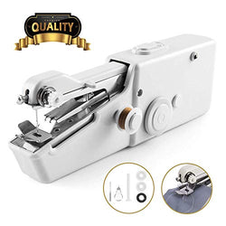 W-Dragon Handheld Sewing Machine, Cordless Handheld Electric Sewing Machine, Quick Handy Stitch for Fabric Clothing Kids Cloth Pet Clothes (Battery Not Included)