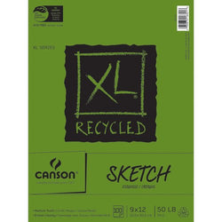 Canson XL Recycled Sketch Paper Pad 9"X12", 100 Sheets