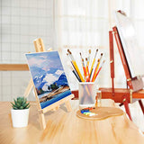 Wood Easels, Easel Stand for Painting Canvases, Art, and Crafts. (11.8 inch, 20 Pack), Tripod, Painting Party Easel, Kids Student Table School Desktop, Portable Canvas Photo Picture Sign Holder.