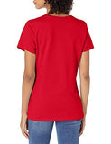 Hanes womens Nano Premium Cotton V-neck Tee athletic shirts, Deep Red, X-Large US