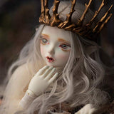 Yamix 1/4 BJD Doll 18 Ball Jointed Doll DIY Toys with Full Set Clothes Shoes Wig Makeup - Fair Skin Color