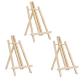 Wenmer 12" Pine Wood Easel Stand 3 Pack Adjustable Tabletop Display Easel Artist Easel for Painting Night Party Classroom Easel for Painting Canvases, Photos