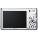 Sony DSC-W830 Digital Camera (Silver) (DSC-W830) + Case + 64GB Card + Card Reader + Flex Tripod + Memory Wallet + Cleaning Kit