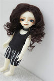 Doll Wigs Jusuns JD039 Baby Wave Curly Mohair BJD Doll Wigs Full Sizes Doll Accessories (Nature Black, 4-5inch)