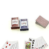 BARMI Mini Poker Cards Doll House Miniature Scene 1:12 Mode Playing Game Kids Toy,Perfect DIY Dollhouse Toy Gift Set K Poker