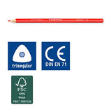 Staedtler Ergosoft 12 Triangular Coloured Pencils 157 C12 by