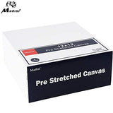 Madisi Pre Stretched Canvas for Painting, 12x12, 8 Pack