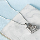 Cremation Urn Jewelry Waterproof Dolphin Kiss Heart Urn Pendant Memorial Remains Ashes Keepsake