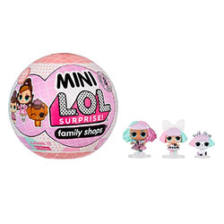 Mini LOL Surprise Family - with 3 Dolls, Surprises, Mini Dolls, Collectible Dolls, Ball Playset, Mini Tween Fashion Dolls- Great Gift for Girls Age 4+