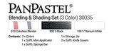 PanPastel 30035 Blending & Shading 3 Color Ultra Soft Artist Pastel Set w/Sofft Tools
