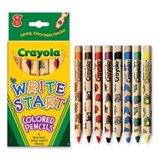 Crayola LLC Products - Colored Pencils, Hexagon Shape, 5.3mm Tip, 8/ST, Assorted - Sold as 1 ST -