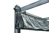 Hanover HANPERG13X10-GRY Adjustable Canopy Cover, Dark Gray 13 x 10-Ft. Aluminum Pergola, 13x10