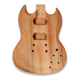 BexGears DIY Electric Guitar Kits Mapel Neck okoume wood Body