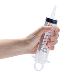 3 Pack 100ml Syringes, Large Garden Syringe for Scientific Labs, Watering, Refilling