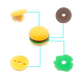 OHill Pack of 46 Pencil Erasers Assorted Food Cake Dessert Puzzle Erasers for Birthday Party