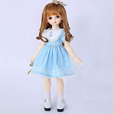 Fashion BJD Dolls 1/4 SD Mechanical Jointed Makeup Dress Up Action Figures 39Cm Environmental Protection Materials Handmade Toys Set with Highly Detailed Accessories