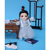 ZDD 16cm/6.3Inch BJD 1/8 Girl Dolls Handmade Beauty Toys Silicone Joint Reborn Doll Girl's Gift