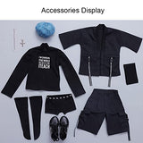 1/3 BJD Doll Fashion Boy SD Dolls 72cm Sports Style Ball Jointed Doll Include Black Clothes Set Blue Wig Shoes, Collection Gift