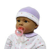 JC Toys, La Baby Hispanic 20-inch Soft Body in Purple Play Doll - For Children 2 Years Or Older, Designed by Berenguer