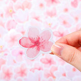 270 Pieces Sakura Scrapbook Stickers Vintage Flower Blossom Stickers Decorative Sakura Stickers for Scrapbooking Notebooks Laptop Travel Case Calendars Kids Teens Boys Girls