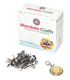 Mandala Crafts Stainless Steel Pinch Bail, Clasp Clip Connector Finding Kit for Dangle Charm