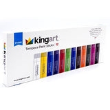 KINGART Tempera Paint Sticks - Set of 12