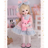 HGFDSA 26Cm BJD Doll Children's Creative Toys 1/6 SD Dolls 10.2 Inch Ball Jointed Doll DIY Toys Cosplay Fashion Dolls with Clothes Outfit Shoes Wig Hair Makeup