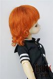 JD268 6-7inch 16-18CM tiny curly short mohair BJD wigs 1/6 YOSD mohair doll wigs (Carrot)