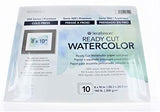 3-Pack - Strathmore 140-208 500 Series Ready Cut Watercolor Paper, 140 lb. Cold Press, 8"x10", 10 Sheets Each