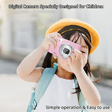 Digital Camera, FHD 1080P 36.0 MP Vlogging Camera Rechargeable Mini Camera Kids Camera Pocket Camera with 32GB SD Card 16X Digital Zoom, Compact Portable Camera for Kids Students Teenager-Pink