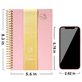 Hardcover Spiral Notebooks A5 150 Sheets 1 Subject College Ruled Notebooks for Office Meeting Notebook College Essentials Composition Notebook Wire Bound Journal School Supplies (A5pink)