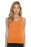 Just Love Womens Solid Stretch Tank Top 6812-ORG-S-M Orange