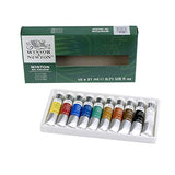 Winsor & Newton Winton Oil Color Paint, Basic Set, 10 x 21ml Tubes and Sansodor Low Odor Solvent, 75ml, 2.53 Fl Oz (Pack of 1), Clear, Black 2