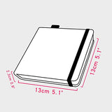Hardcover Sketchbook,5x5 Inch Portable Square Cloth Cover Notebook,128 Pages with Elastic Closure,165 GSM Sketch Paper,Ideal for Pencils,Graphite,Charcoal,Pen.Cherry