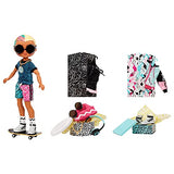 LOL Surprise OMG Guys Fashion Doll Cool Lev with 20 Surprises Including Skateboard and Accessories for Multiple Looks
