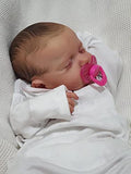 Anano Reborn Baby Dolls Loulou Realisic 20 Inch Newborn Baby Alive Dolls Real Life Baby Dolls with Outfit & Accessories (Cover Feet Long Romper)