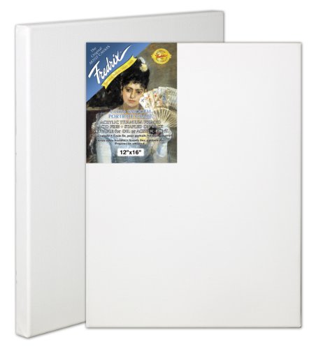 Fredrix 24 by 30-Inch Ultrasmooth Stretched Canvas, 24x30, White