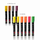 JumpOff Jo - 48 Pack Liquid Chalk Markers - Neon, Metallic, and White Included