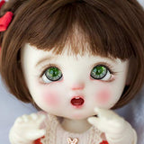 HMANE BJD Dolls Eyes, 14mm Glass Truffle Green Eyeball for 1/4 1/6 BJD Dolls (No Doll)