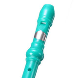 KINGSO 8-Hole Soprano Descant Recorder With Cleaning Rod + Case Bag Music Instrument (Green)