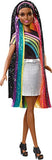 Barbie Rainbow Sparkle Hair Doll Featuring Extra-Long 7.5-Inch Brunette Hair with A Hidden Rainbow of Five Colors, Sparkle Gel and Comb and Hairstyling Accessories, Gift for 5 to 7 Year Olds