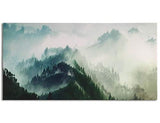 Foggy Forest Painting, Canvas Wall Art Mountain Picture Prints Hang on Wall for Interior Decoration