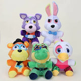 Zufernab 5pcs FNAF Plushies Set, Five Nights at Fre_ddy's Plushies, 5 Freddy's Fanf Plushie All