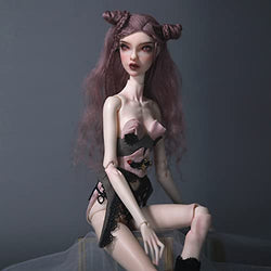 BJD Doll 1/4 Advanced Resin Material Ball Jointed SD Doll, with Facial Madeup Wig Shoes Clothes 3D Eye, Girl Toys Gift