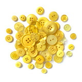 Buttons Galore Hand Dyed Buttons, 5.5-Ounce, Sunshine Yellow