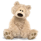 GUND Slumbers Teddy Bear Stuffed Animal Plush, Brown, 17" & Philbin Teddy Bear Stuffed Animal Plush, Beige, 12"