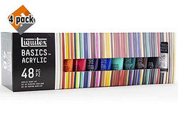 Liquitex Basics 48 Tube Acrylic Paint Set, 22ml 4 Pack